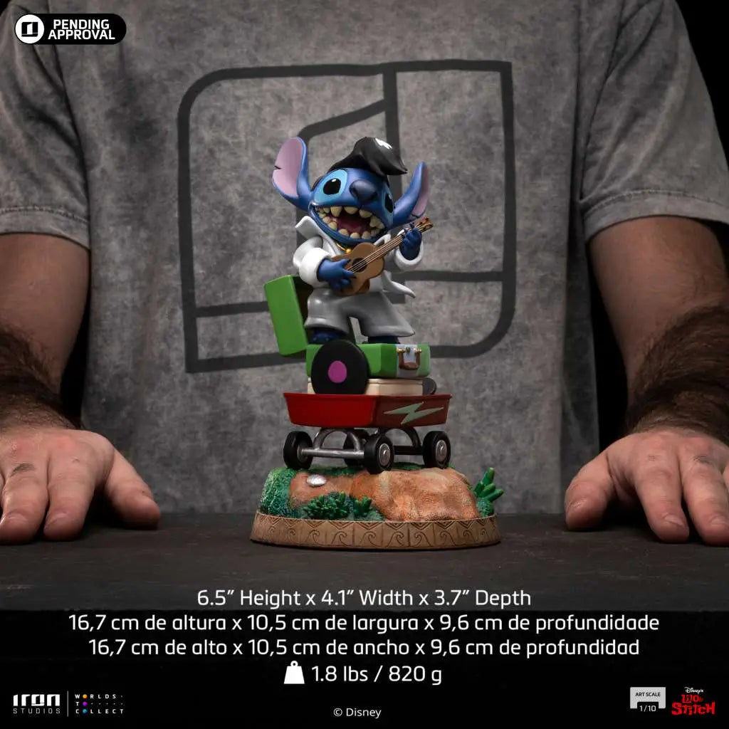 Iron Studios Disney Lilo & Stitch: Stitch King of Rock – Art Scale 1:10 Statue