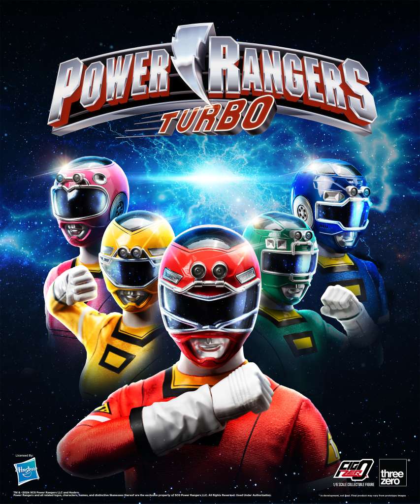 Power Rangers Turbo 1/6 Actionfiguren 30cm 5er-Pack + Bonus Threezero