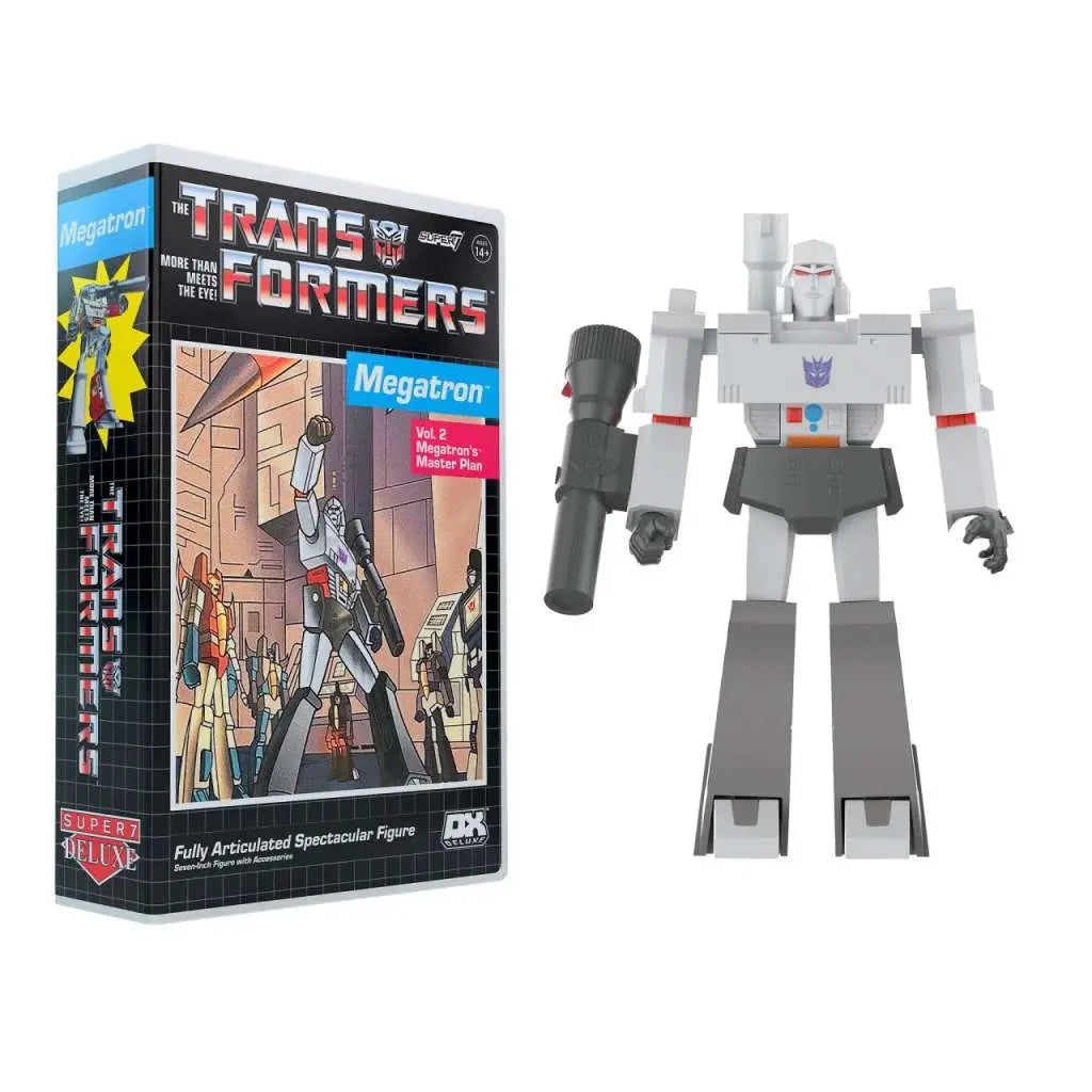 Super7 Transformers DELUXE – Megatron (VHS Edition) Actionfigur (18 cm)