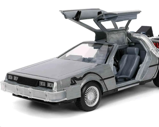 Zurück in die Zukunft – DeLorean Time Machine 1:24 Die-Cast Modell mit Licht – Jada Toys