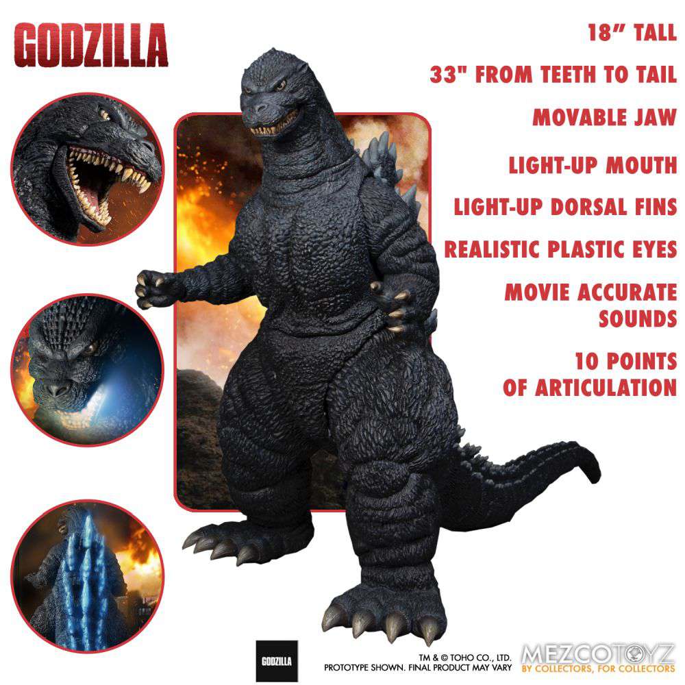 Ultimativer Godzilla Figur Actionfigur mit Licht und Sound 45cm Af Mezco Toyz