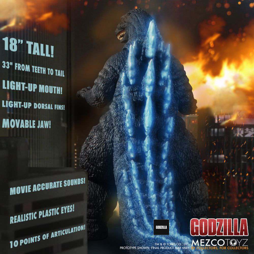 Ultimativer Godzilla Figur Actionfigur mit Licht und Sound 45cm Af Mezco Toyz
