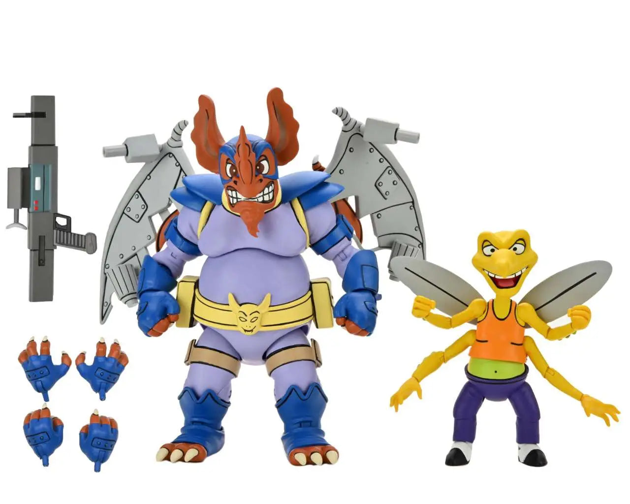 NECA TMNT Cartoon Wingnut & Screwloose Actionfiguren 2er-Pack