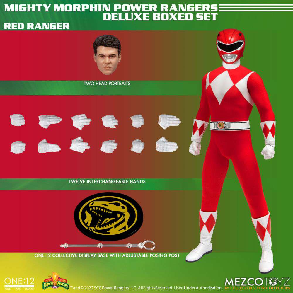 One12Collective MM Power Rangers DLX Set Mezco Toyz