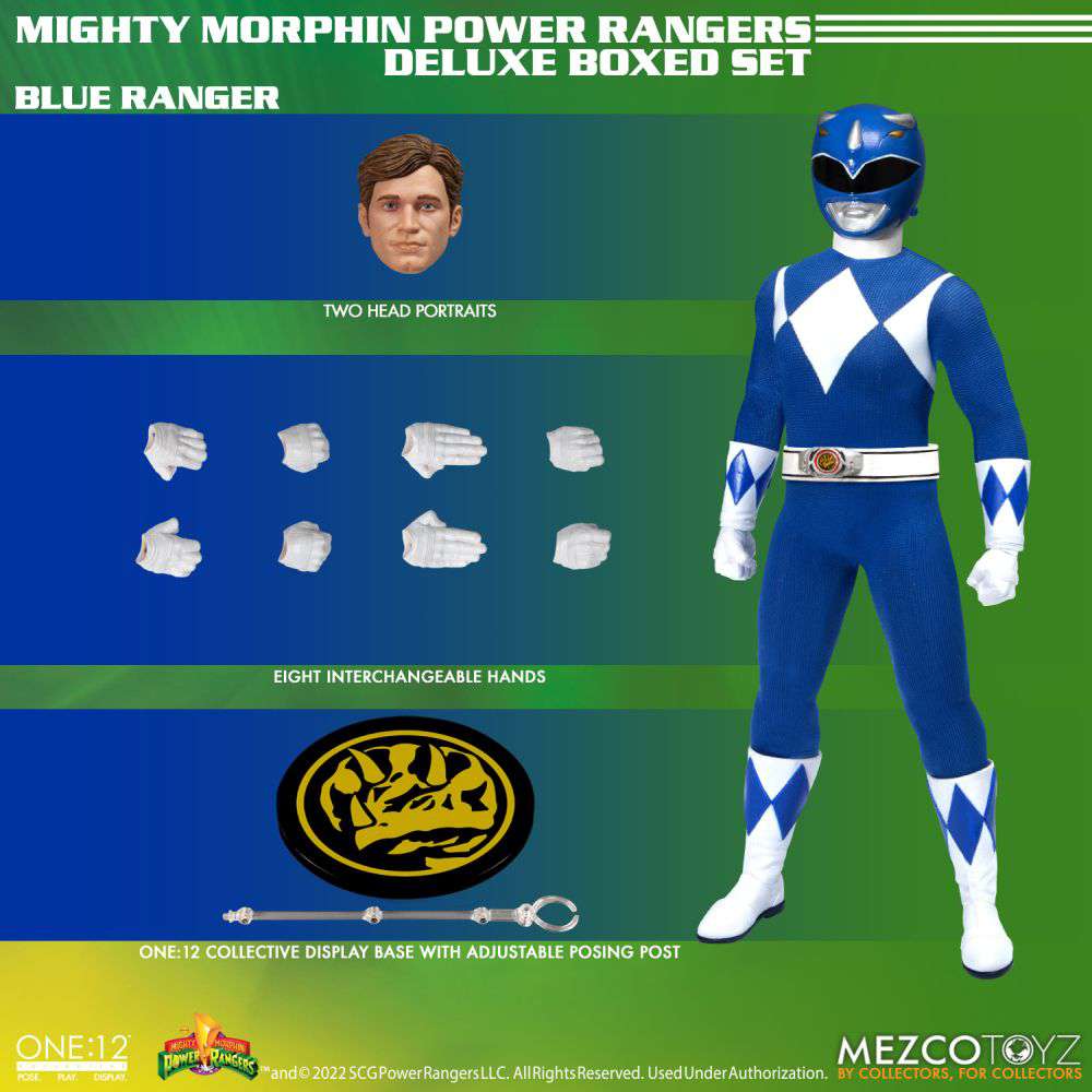 One12Collective MM Power Rangers DLX Set Mezco Toyz