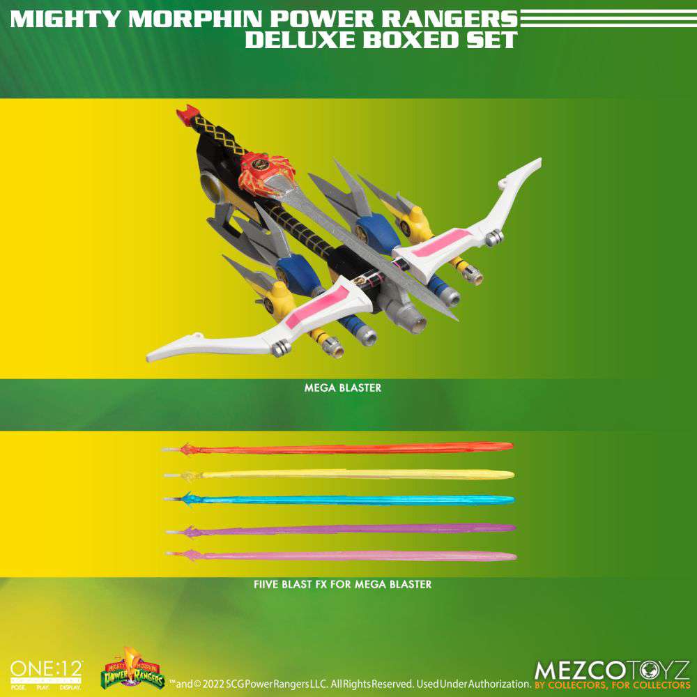 One12Collective MM Power Rangers DLX Set Mezco Toyz