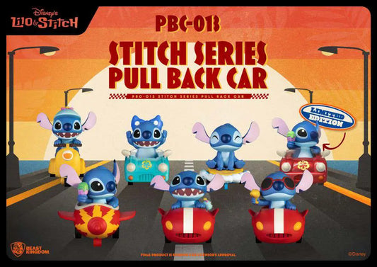 Beast Kingdom PBC-013 Lilo & Stitch Pull Back Car – 6er-Sammler-Display