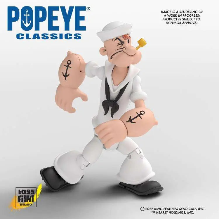Boss Fight Studio Popeye Classics Wave 2: Popeye (Weißer Marine-Anzug) Actionfigur
