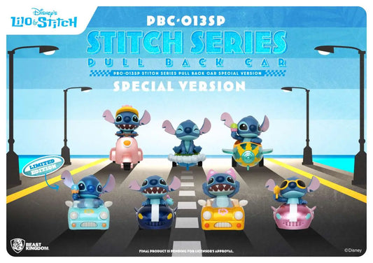 Beast Kingdom PBC-013SP Lilo & Stitch Pull Back Car – 6er Special Edition Display