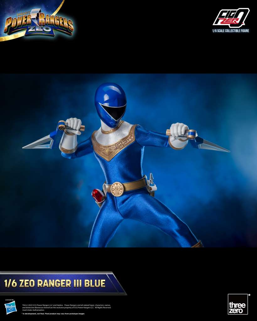 Power Rangers Figure Zeo Ranger III Blau 1/6 Actionfigur Threezero