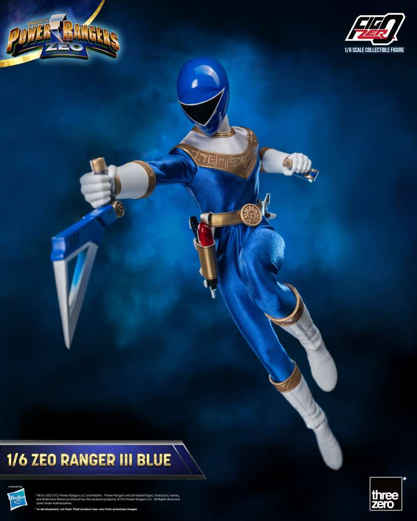Power Rangers Figure Zeo Ranger III Blau 1/6 Actionfigur Threezero