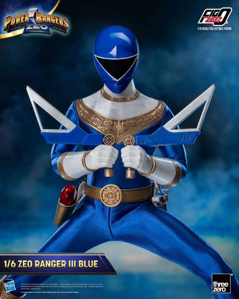 Power Rangers Figure Zeo Ranger III Blau 1/6 Actionfigur Threezero