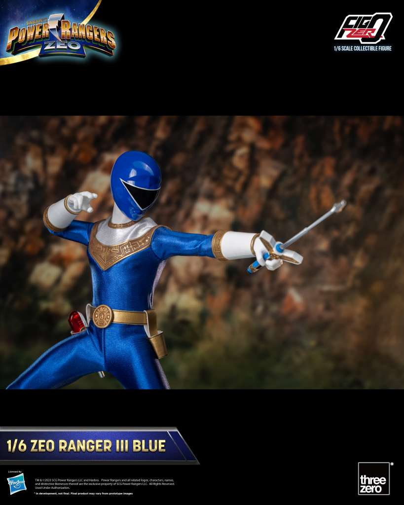 Power Rangers Figure Zeo Ranger III Blau 1/6 Actionfigur Threezero
