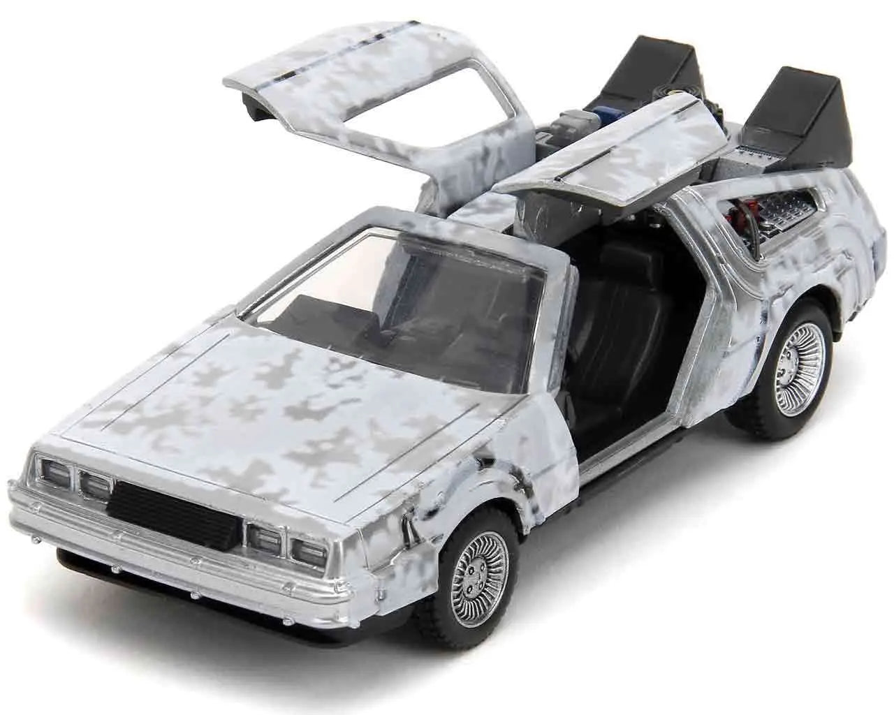 Zurück in die Zukunft – DeLorean Time Machine Frost Effect 1:32 Die-Cast Modell – Jada Toys