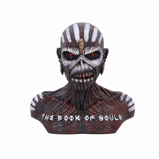 Nemesis Now Iron Maiden: The Book of Souls Eddie Büste & Box (Klein) – 12,5 cm - Actionfigurenwelt - Actionfigur Sammlerstück