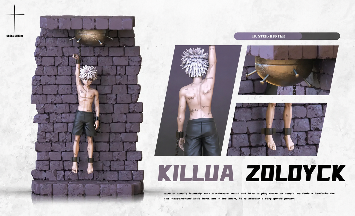 Cross Studio HUNTER×HUNTER: Killua Zoldyck Folterszene – Premium Sammlerstatue (1/6 Skala)