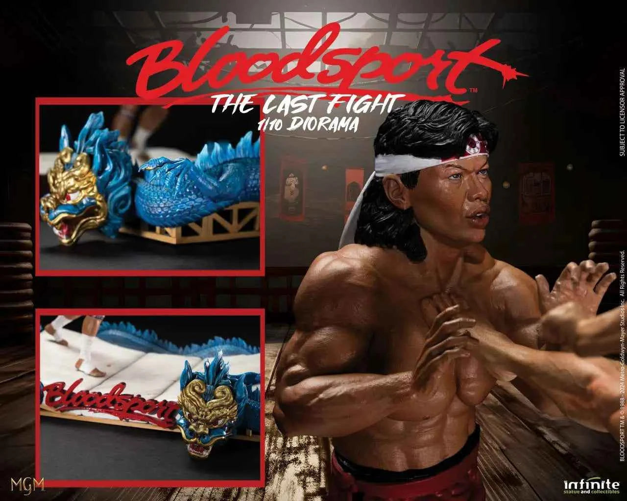 Infinite Statue Bloodsport „The Last Fight“ 1/10 Diorama-Statue – Frank Dux vs. Chong Li - Actionfigurenwelt - Actionfigur Sammlerstück