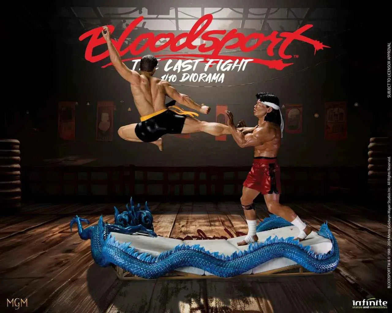 Infinite Statue Bloodsport „The Last Fight“ 1/10 Diorama-Statue – Frank Dux vs. Chong Li - Actionfigurenwelt - Actionfigur Sammlerstück
