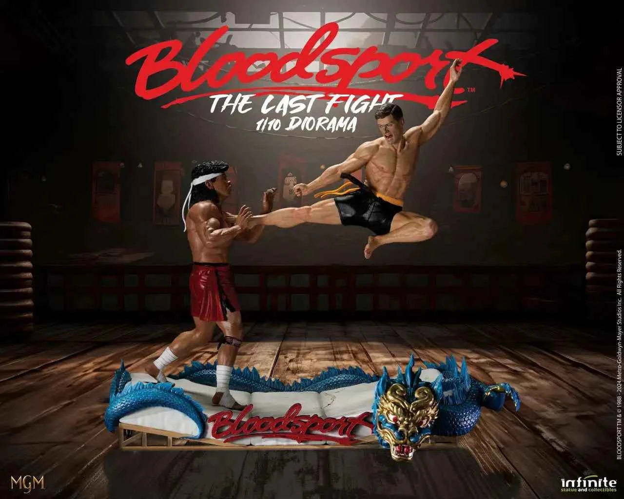 Infinite Statue Bloodsport „The Last Fight“ 1/10 Diorama-Statue – Frank Dux vs. Chong Li - Actionfigurenwelt - Actionfigur Sammlerstück