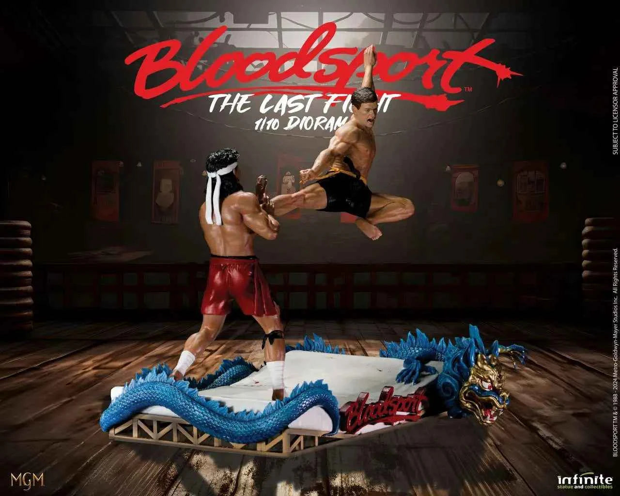 Infinite Statue Bloodsport „The Last Fight“ 1/10 Diorama-Statue – Frank Dux vs. Chong Li - Actionfigurenwelt - Actionfigur Sammlerstück