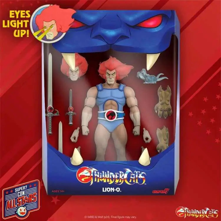 Super7 ThunderCats ULTIMATES! Lion-O mit LED-Leuchtaugen – 18 cm Actionfigur