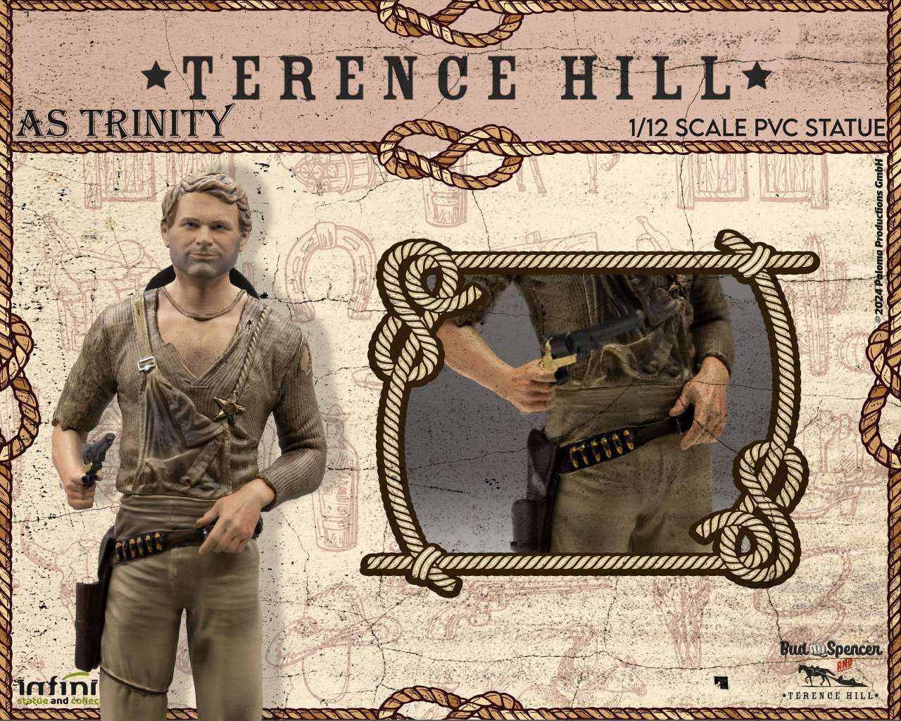 Terence Hill As Trinity 1/12 PVC Statue Infinite Statue