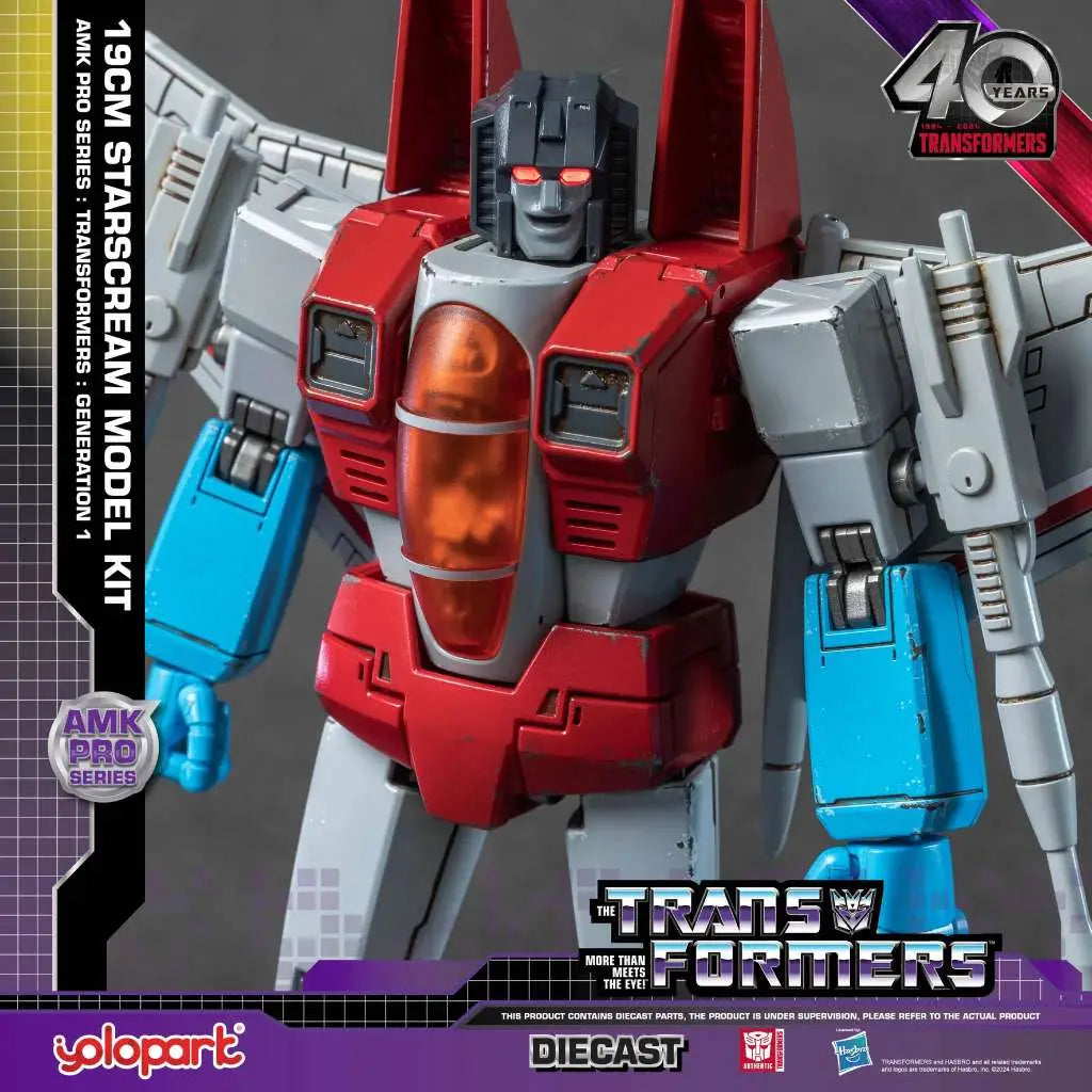 Yolopark Transformers G1 AMK Pro Series Starscream – 19cm Premium Modellbausatz