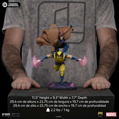 Iron Studios X-Men '97 Gambit & Wolverine Deluxe 1/10 Statue – Sammlerfigur
