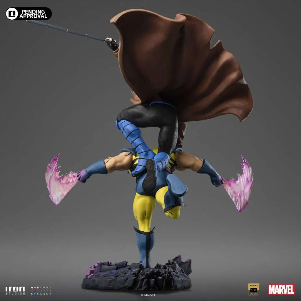 Iron Studios X-Men '97 Gambit & Wolverine Deluxe 1/10 Statue – Sammlerfigur
