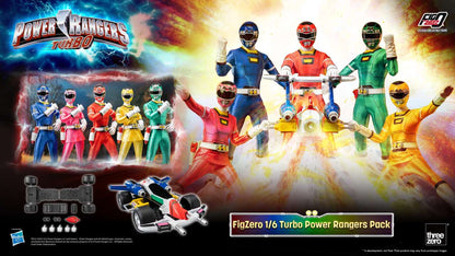 Power Rangers Turbo 1/6 Actionfiguren 30cm 5er-Pack + Bonus Threezero