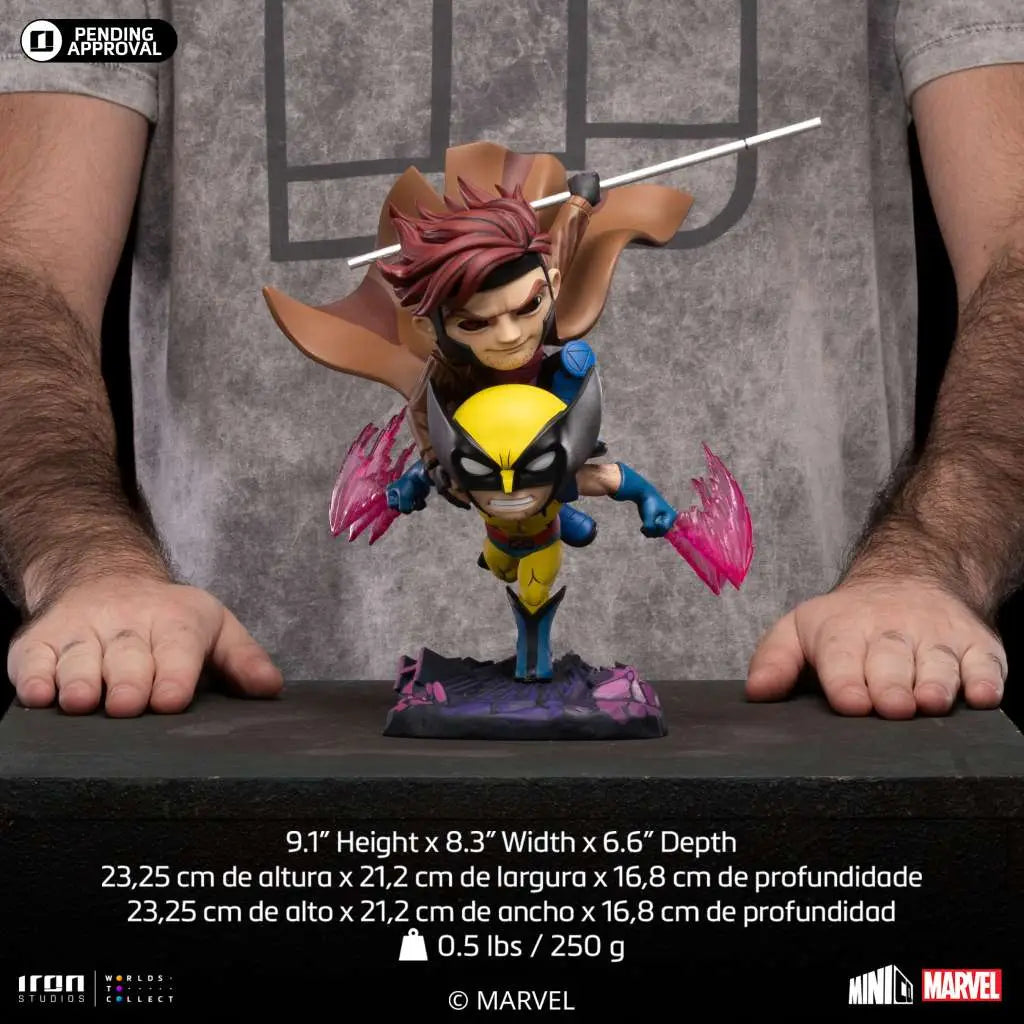 Iron Studios X-Men '97 Gambit & Wolverine – Special Size MiniCo Sammlerfigur