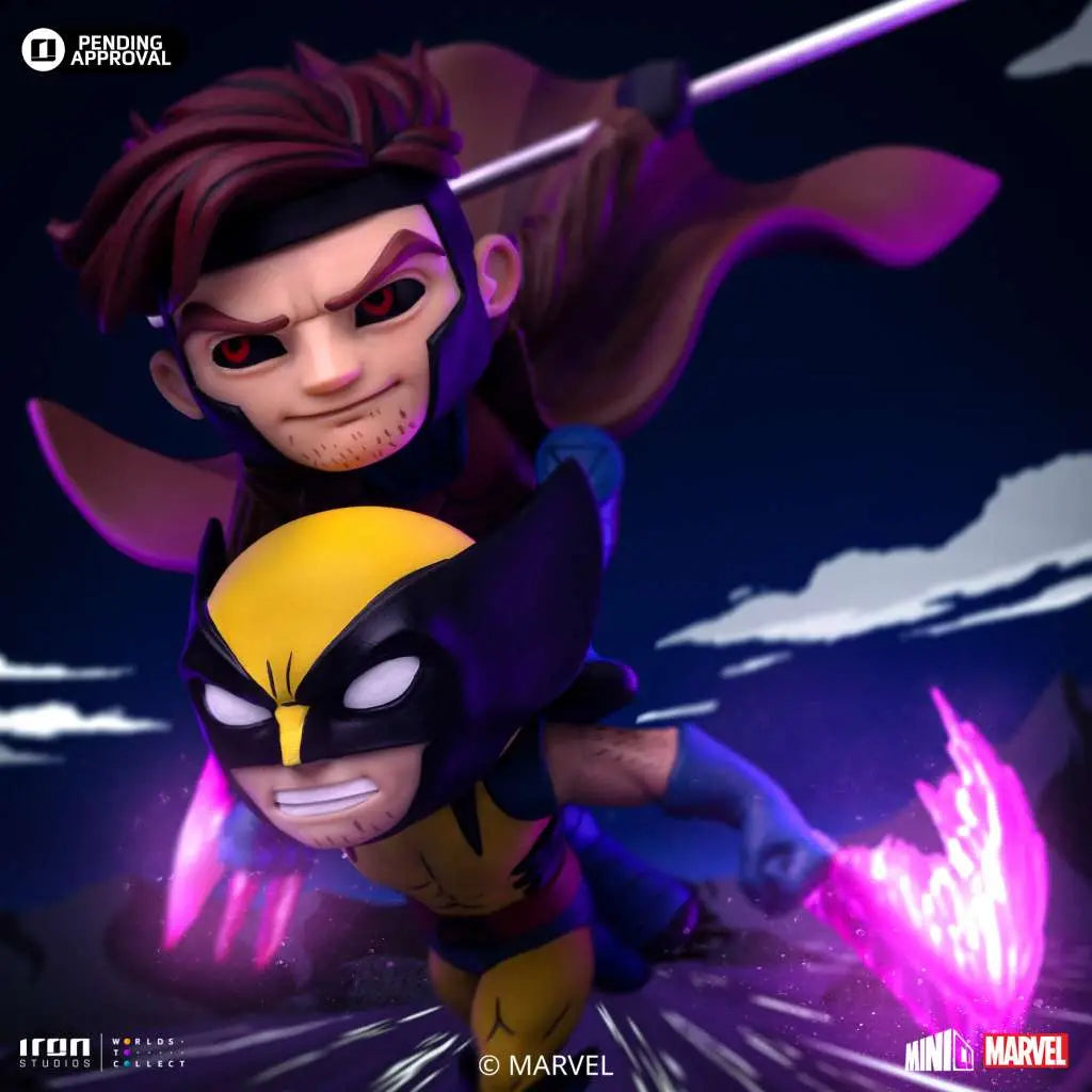 Iron Studios X-Men '97 Gambit & Wolverine – Special Size MiniCo Sammlerfigur