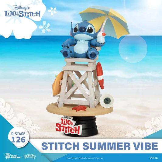 D-Stage Stitch Sommerstimmung Figur 15cm Beast Kingdom
