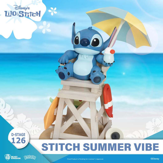 D-Stage Stitch Sommerstimmung Figur 15cm Beast Kingdom