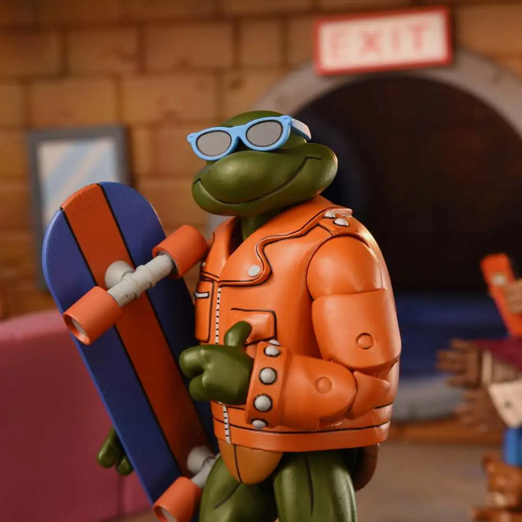 NECA TMNT Cartoon Punk Leo & Punk Raph Actionfiguren 2er-Pack