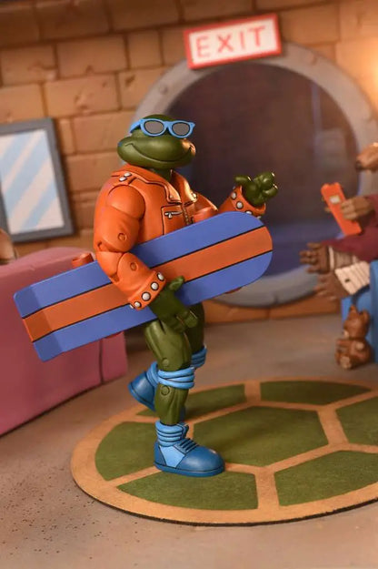 NECA TMNT Cartoon Punk Leo & Punk Raph Actionfiguren 2er-Pack