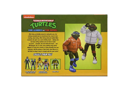 NECA TMNT Cartoon Punk Leo & Punk Raph Actionfiguren 2er-Pack