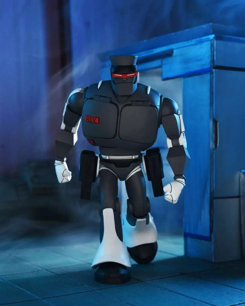 NECA TMNT Cartoon Evil Rex-1 Ultimate Actionfigur – Robot Enforcement Experiment