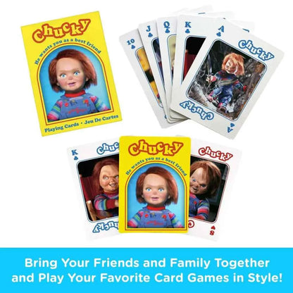 Aquarius Chucky Spielkarten – 54-teiliges Horror-Kartendeck (Einzelmotive)