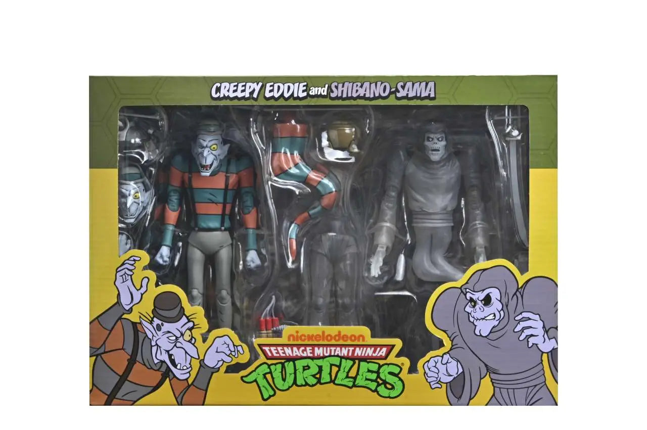 NECA TMNT Saturday Morning Adventures Creepy Eddie & Shibano-Sama Actionfiguren 2er-Pack