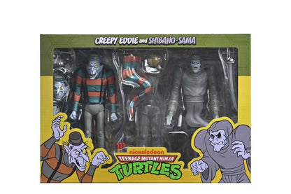 NECA TMNT Saturday Morning Adventures Creepy Eddie & Shibano-Sama Actionfiguren 2er-Pack