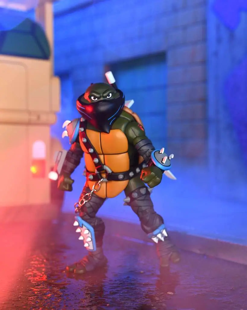 NECA TMNT Saturday Morning Adventures Dark Leonardo Ultimate Actionfigur