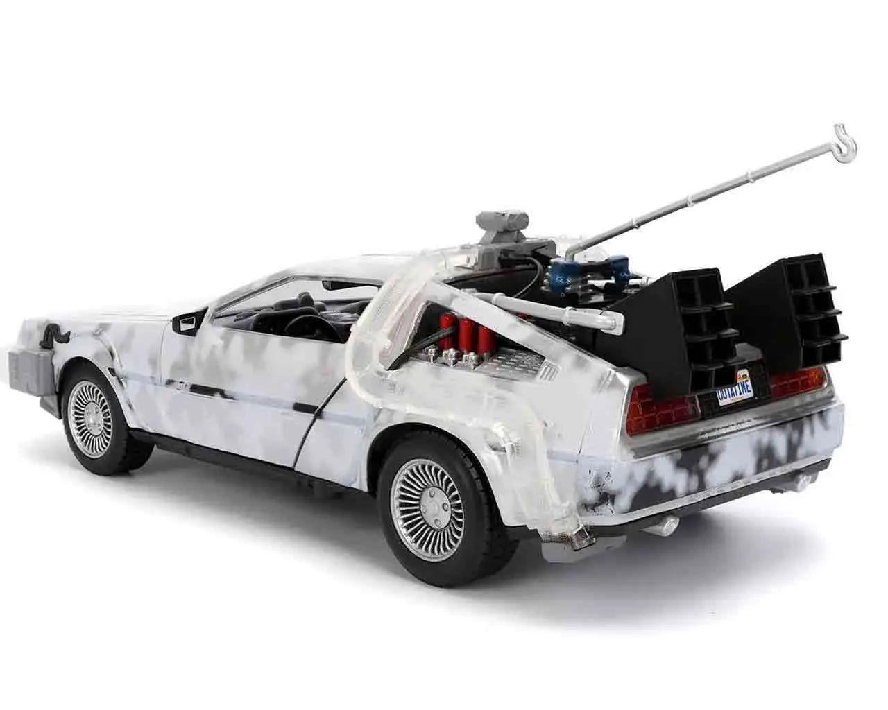 Zurück in die Zukunft – DeLorean Time Machine Frost Effect 1:24 Die-Cast Modell mit Licht – Jada Toys