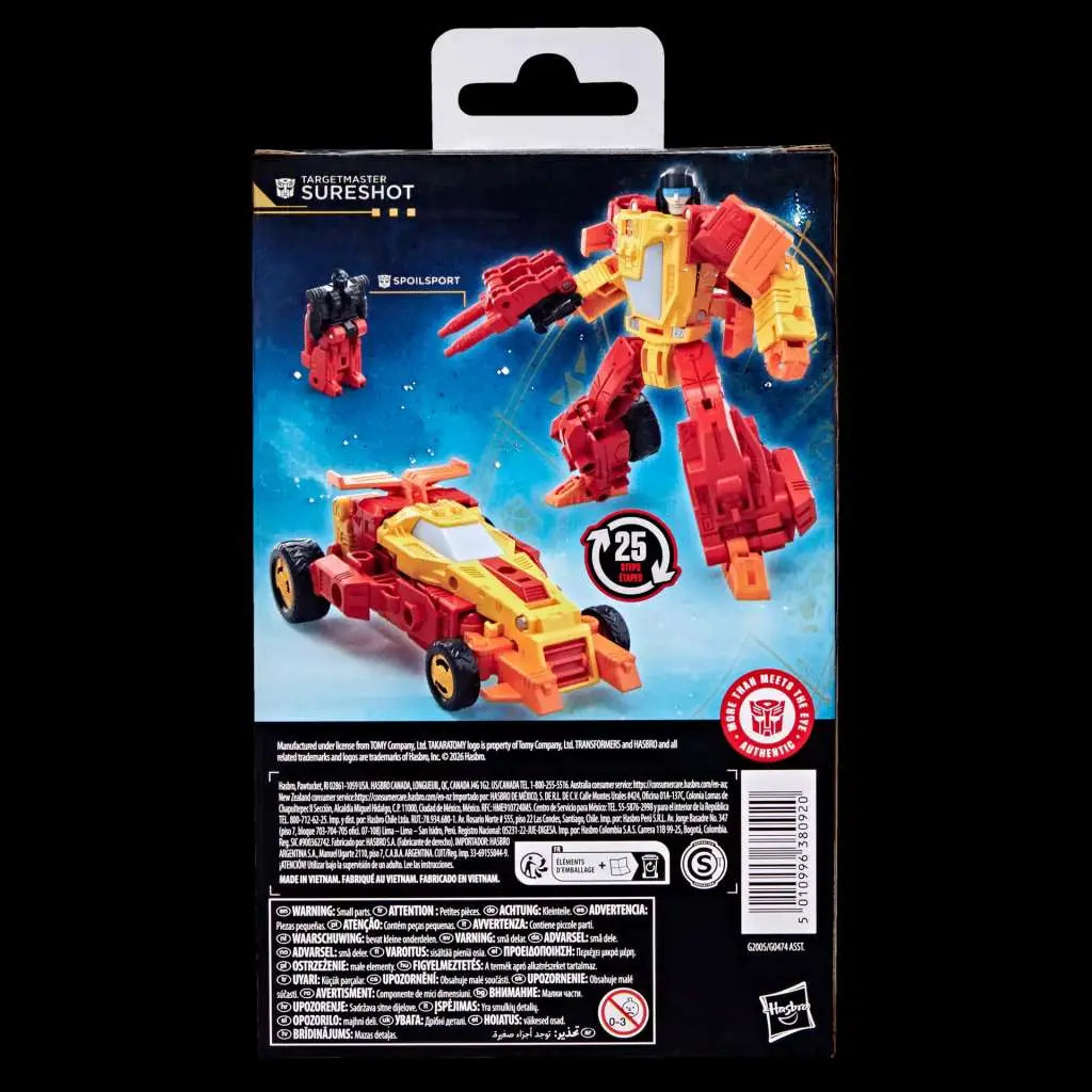 Hasbro Transformers Legacy: Age of the Primes – Targetmaster Sureshot Actionfigur