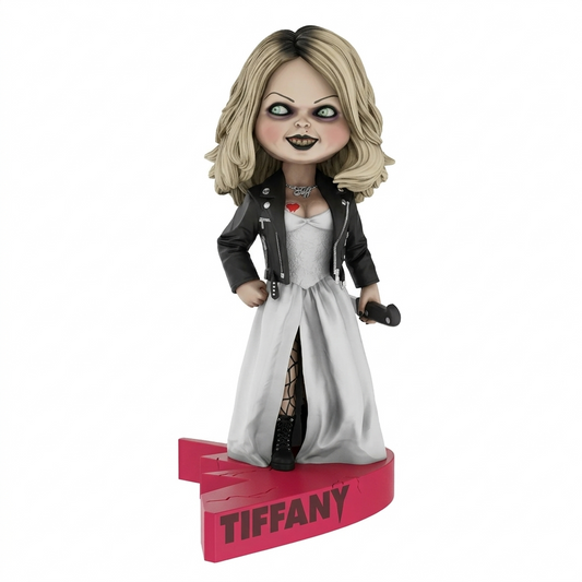 NECA Bride of Chucky: Tiffany – Heart Connect Headknocker (18 cm) Wackelkopf-Figur