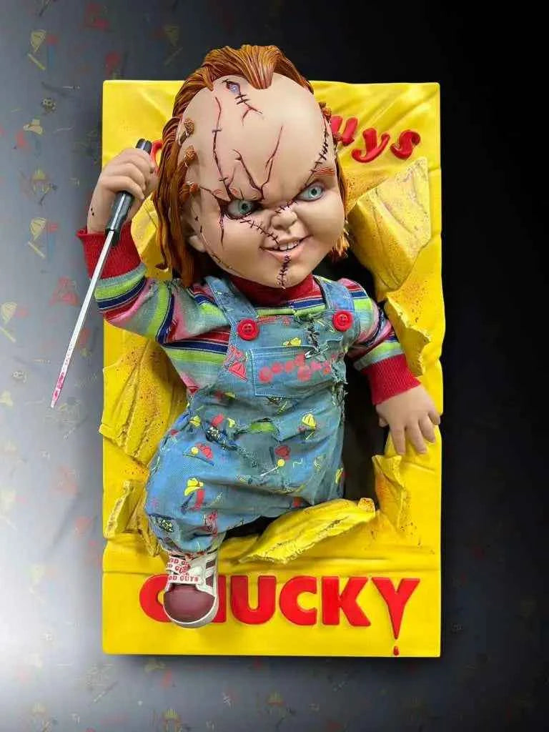 Hollywood Collectibles: Bride of Chucky – Chucky Wandskulptur (Halbmaßstab 1:2)