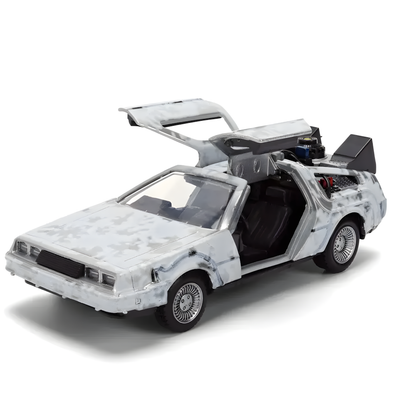 Zurück in die Zukunft – 40. Jubiläum Edition – DeLorean Frost Effect 1:32 Die-Cast Modell – Jada Toys