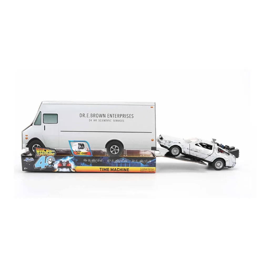 Zurück in die Zukunft – 40. Jubiläum Edition – DeLorean Frost Effect 1:32 Die-Cast Modell – Jada Toys
