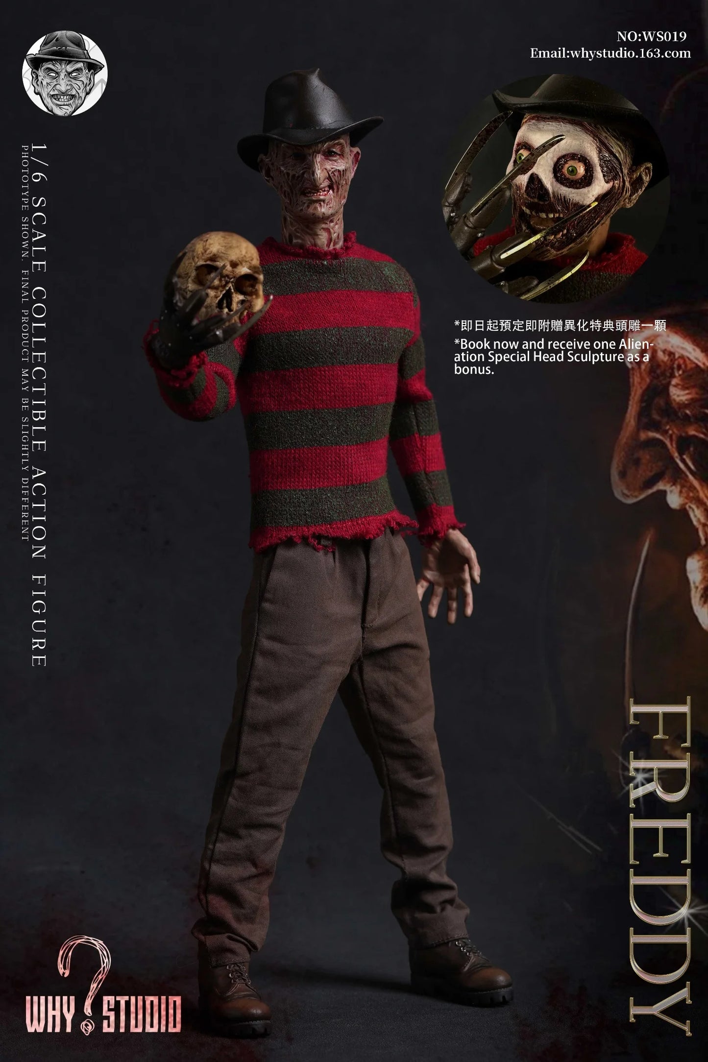 Freddy Krueger Vs. Jason Vorhees 1/6 Scale Actionfigur Ws018 019 020 WHY?STUDIO