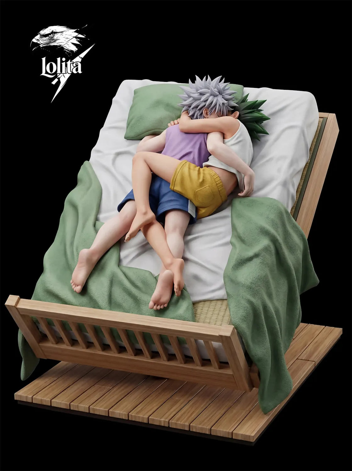 Lolita Studio HUNTER×HUNTER: Killua Zoldyck & Gon Freecss Bett-Szene – Premium Sammlerstatue (1/6 Skala)